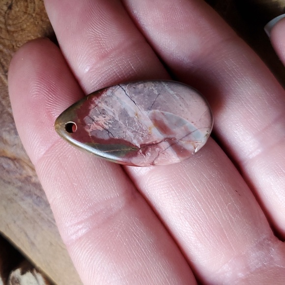 New Picasso Jasper Teardrop Pendant. - Picture 5 of 9